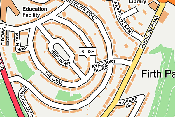 S5 6SP map - OS OpenMap – Local (Ordnance Survey)