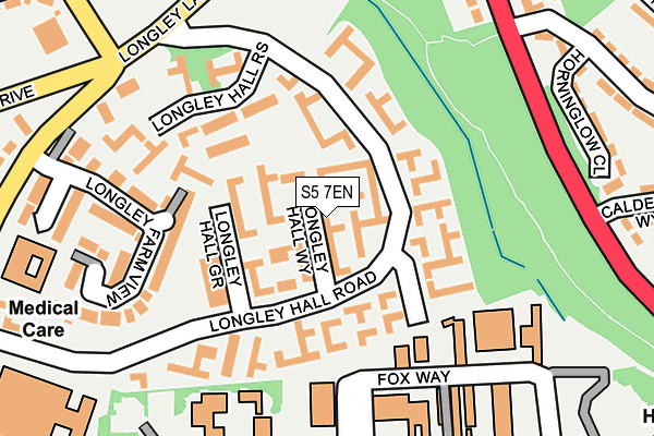 S5 7EN map - OS OpenMap – Local (Ordnance Survey)