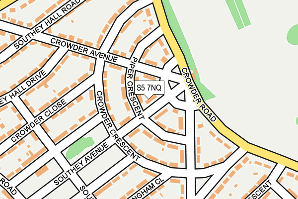 S5 7NQ map - OS OpenMap – Local (Ordnance Survey)