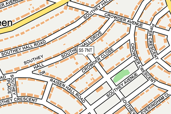 S5 7NT map - OS OpenMap – Local (Ordnance Survey)