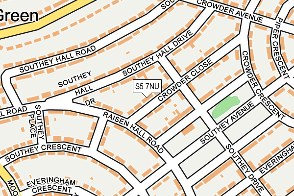 S5 7NU map - OS OpenMap – Local (Ordnance Survey)