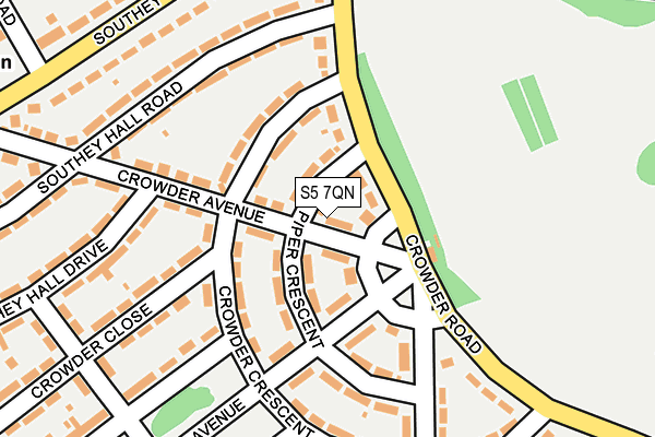 S5 7QN map - OS OpenMap – Local (Ordnance Survey)