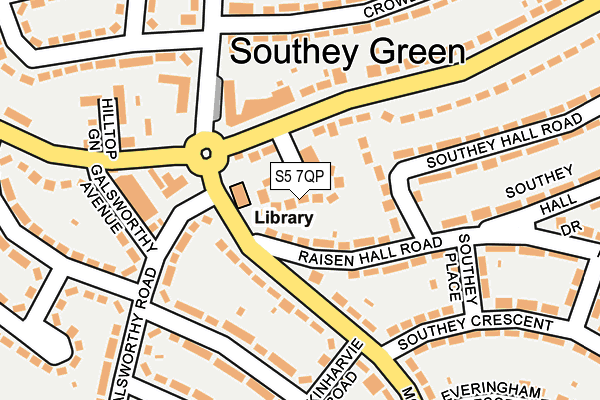 S5 7QP map - OS OpenMap – Local (Ordnance Survey)