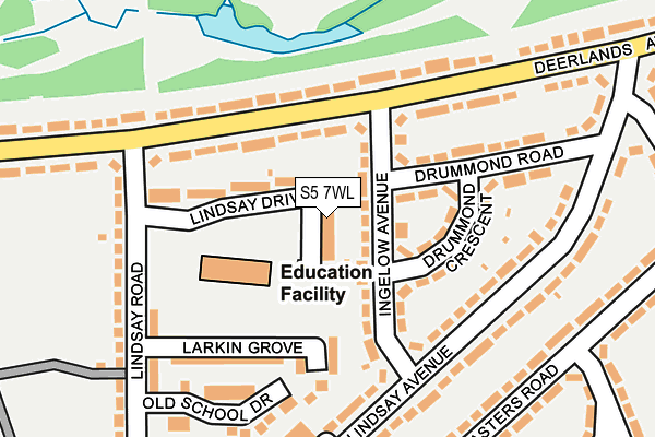 S5 7WL map - OS OpenMap – Local (Ordnance Survey)