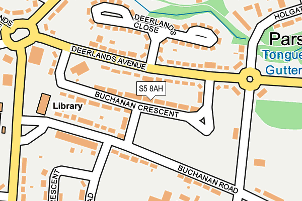 S5 8AH map - OS OpenMap – Local (Ordnance Survey)