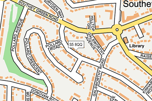 S5 8QQ map - OS OpenMap – Local (Ordnance Survey)