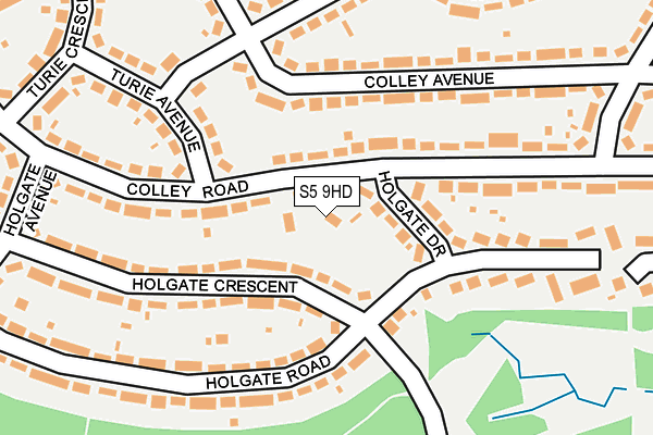 S5 9HD map - OS OpenMap – Local (Ordnance Survey)