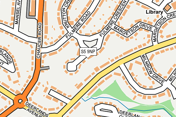 S5 9NP map - OS OpenMap – Local (Ordnance Survey)