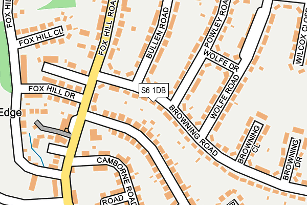 S6 1DB map - OS OpenMap – Local (Ordnance Survey)