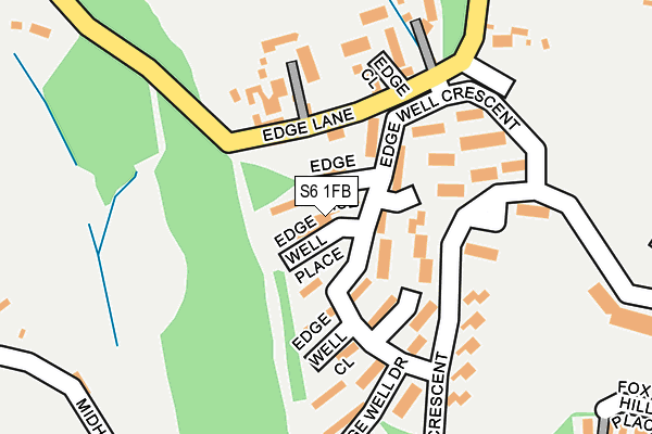 S6 1FB map - OS OpenMap – Local (Ordnance Survey)