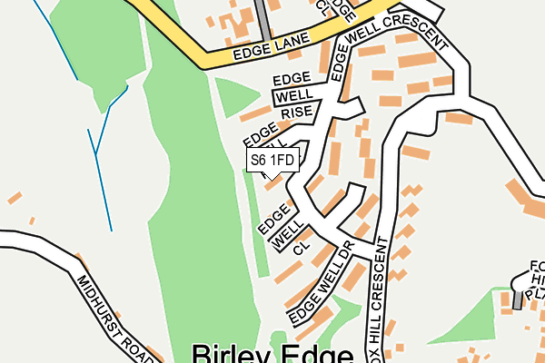 S6 1FD map - OS OpenMap – Local (Ordnance Survey)