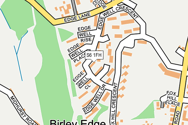 S6 1FH map - OS OpenMap – Local (Ordnance Survey)