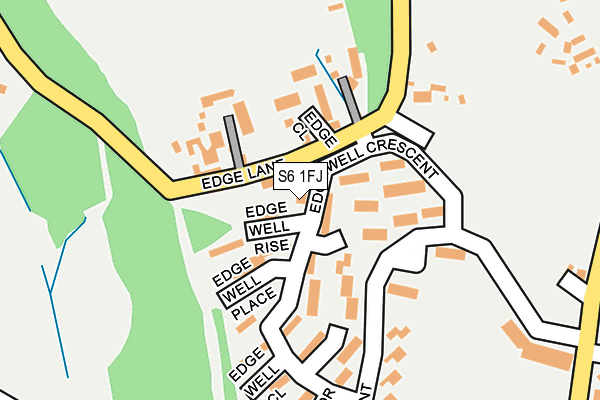 S6 1FJ map - OS OpenMap – Local (Ordnance Survey)