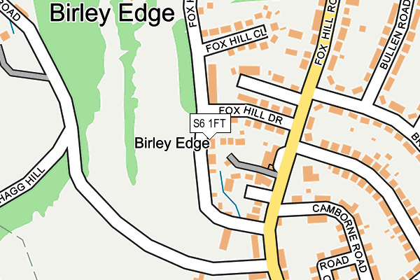 S6 1FT map - OS OpenMap – Local (Ordnance Survey)