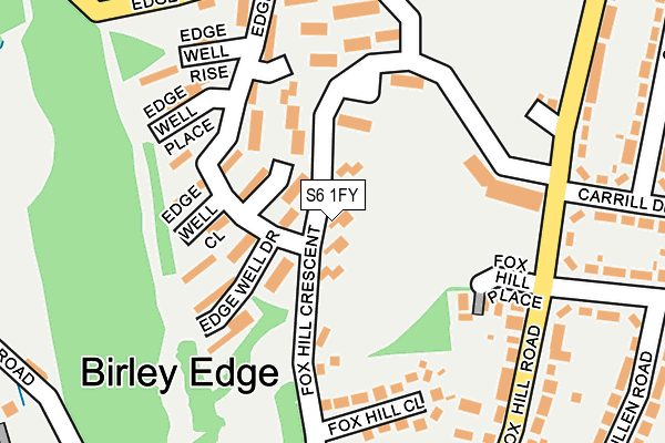 S6 1FY map - OS OpenMap – Local (Ordnance Survey)