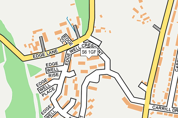 S6 1GF map - OS OpenMap – Local (Ordnance Survey)