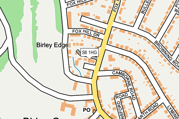 S6 1HG map - OS OpenMap – Local (Ordnance Survey)