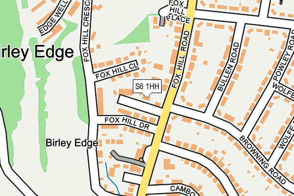 S6 1HH map - OS OpenMap – Local (Ordnance Survey)