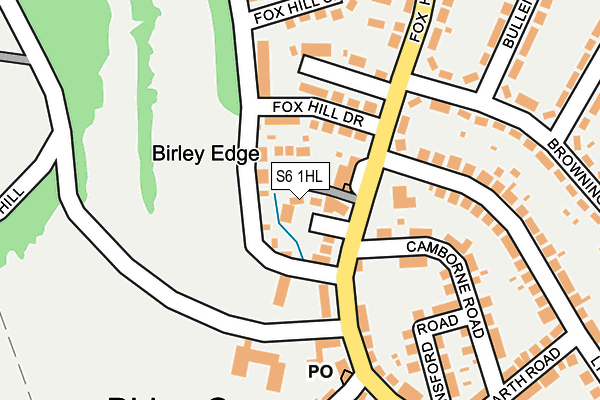 S6 1HL map - OS OpenMap – Local (Ordnance Survey)