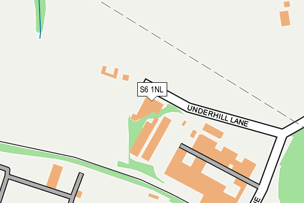 S6 1NL map - OS OpenMap – Local (Ordnance Survey)