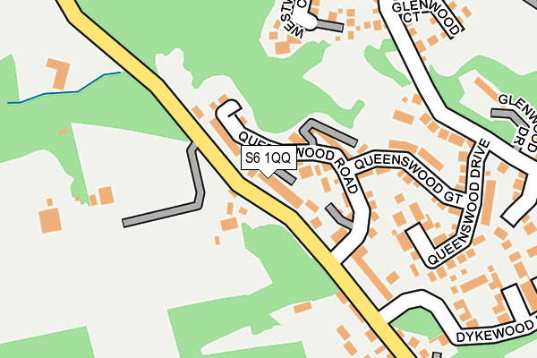 S6 1QQ map - OS OpenMap – Local (Ordnance Survey)