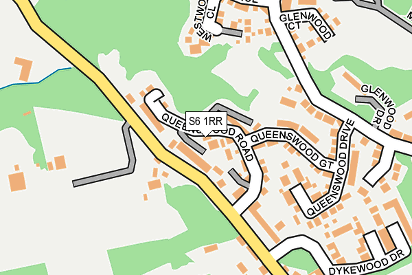 S6 1RR map - OS OpenMap – Local (Ordnance Survey)