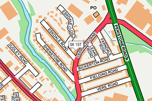 S6 1ST map - OS OpenMap – Local (Ordnance Survey)