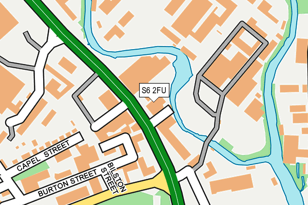 S6 2FU map - OS OpenMap – Local (Ordnance Survey)