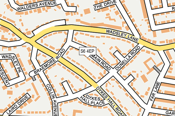 S6 4EP map - OS OpenMap – Local (Ordnance Survey)