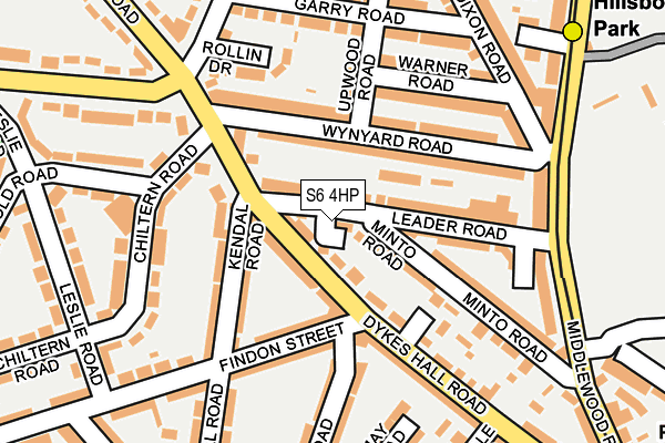 S6 4HP map - OS OpenMap – Local (Ordnance Survey)