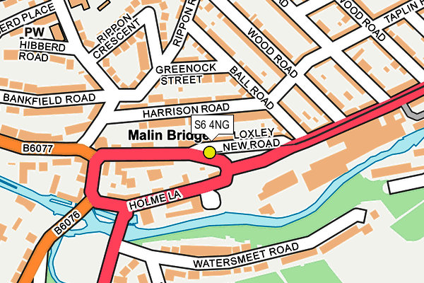 S6 4NG map - OS OpenMap – Local (Ordnance Survey)