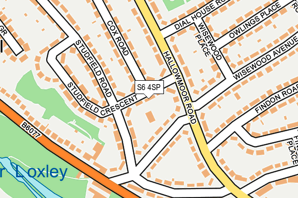 S6 4SP map - OS OpenMap – Local (Ordnance Survey)