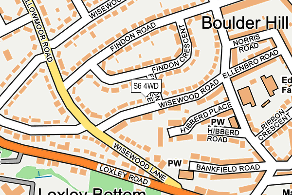 S6 4WD map - OS OpenMap – Local (Ordnance Survey)