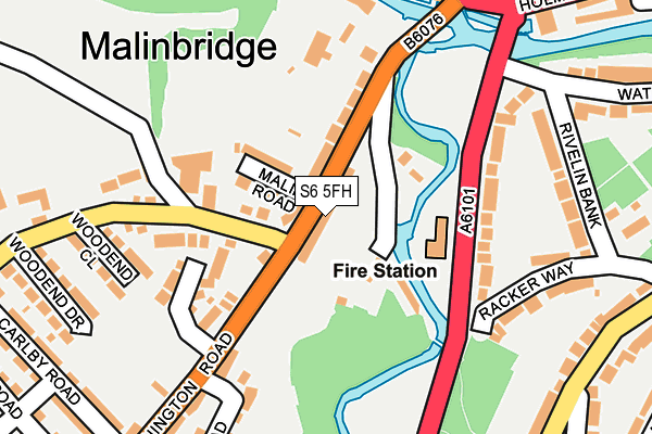 S6 5FH map - OS OpenMap – Local (Ordnance Survey)