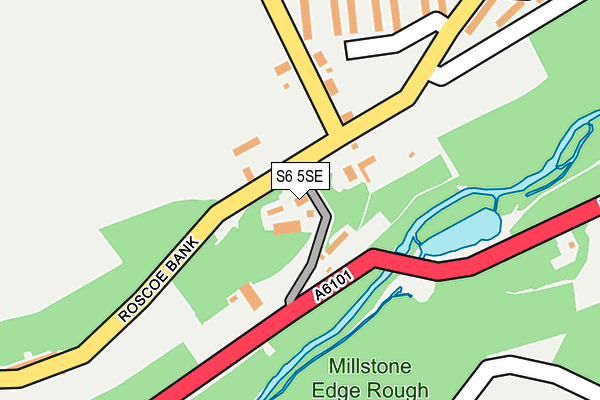 S6 5SE map - OS OpenMap – Local (Ordnance Survey)