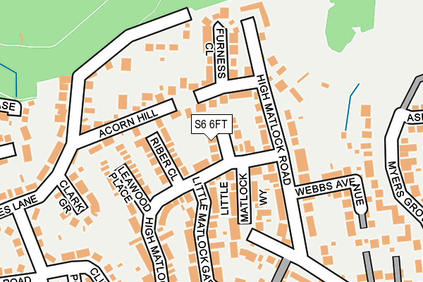 S6 6FT map - OS OpenMap – Local (Ordnance Survey)