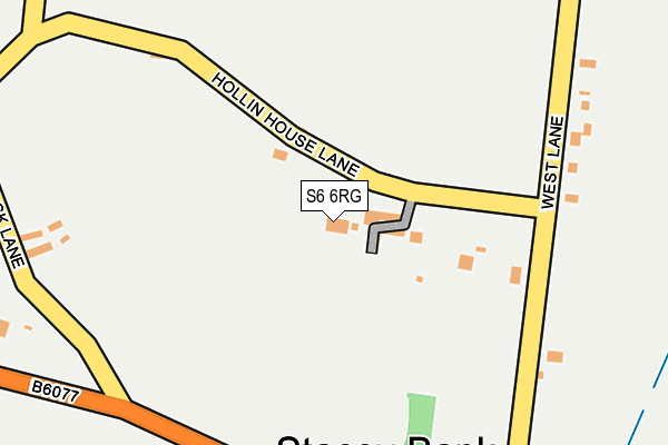 S6 6RG map - OS OpenMap – Local (Ordnance Survey)