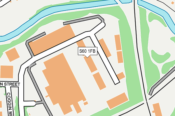 S60 1FB map - OS OpenMap – Local (Ordnance Survey)