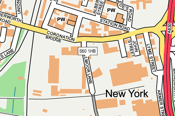 S60 1HB map - OS OpenMap – Local (Ordnance Survey)