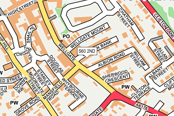 S60 2ND map - OS OpenMap – Local (Ordnance Survey)