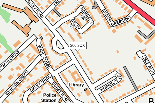 S60 2QX map - OS OpenMap – Local (Ordnance Survey)