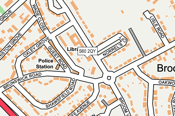 S60 2QY map - OS OpenMap – Local (Ordnance Survey)