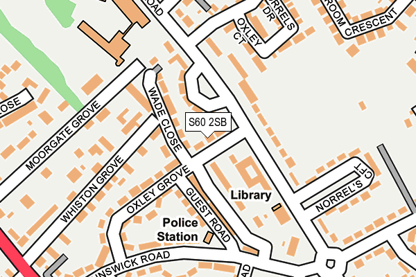 S60 2SB map - OS OpenMap – Local (Ordnance Survey)
