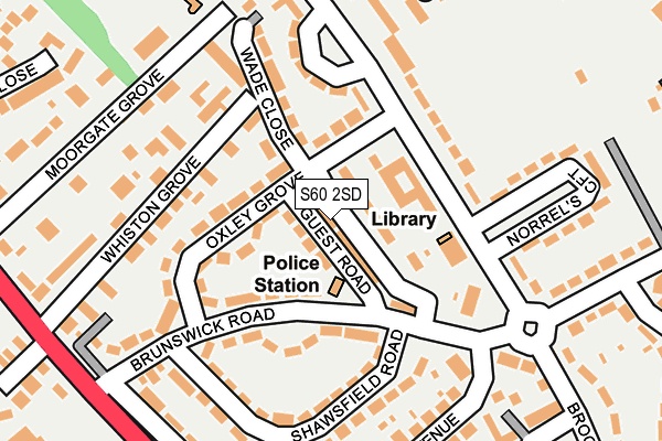 S60 2SD map - OS OpenMap – Local (Ordnance Survey)