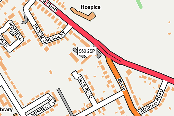 S60 2SP map - OS OpenMap – Local (Ordnance Survey)