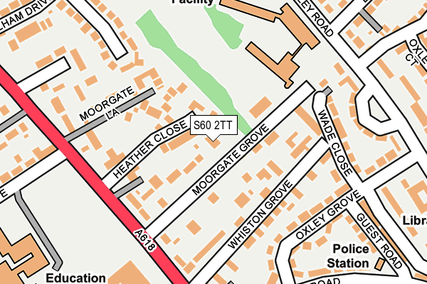 S60 2TT map - OS OpenMap – Local (Ordnance Survey)