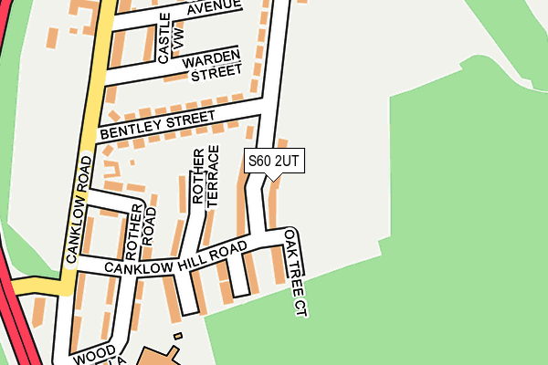 S60 2UT map - OS OpenMap – Local (Ordnance Survey)