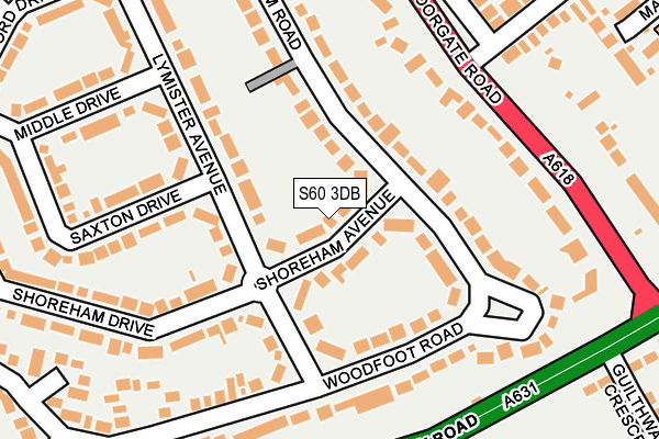 S60 3DB map - OS OpenMap – Local (Ordnance Survey)