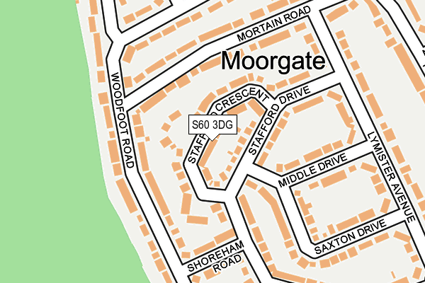 S60 3DG map - OS OpenMap – Local (Ordnance Survey)