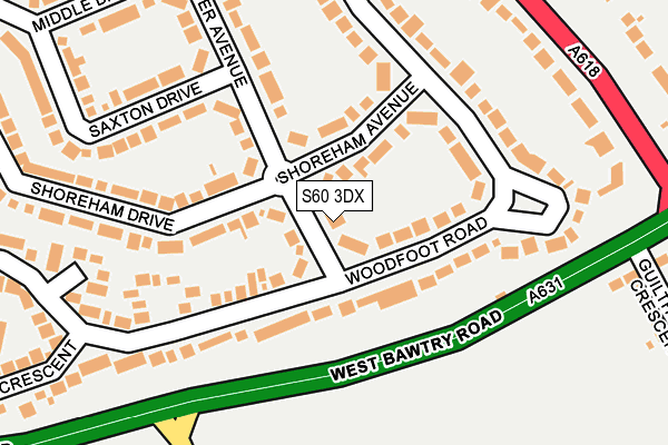 S60 3DX map - OS OpenMap – Local (Ordnance Survey)